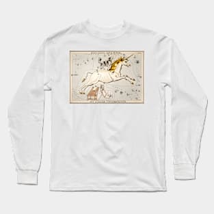 Unicorn dog vintage illustration Long Sleeve T-Shirt